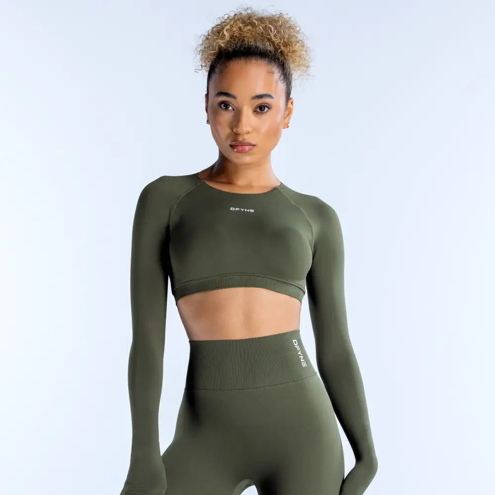 Dynamic Long Sleeve Crop Top
